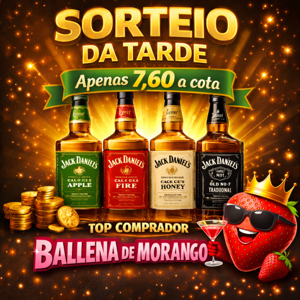 PRÊMIO UNICO ( 4 JACK DANIELS)